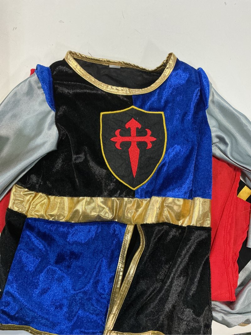 Condition photo showing Good Condition for Auggle Baby Boy Knight Costume Toddlers Medieval Halloween Cosplay Party Costume 2T