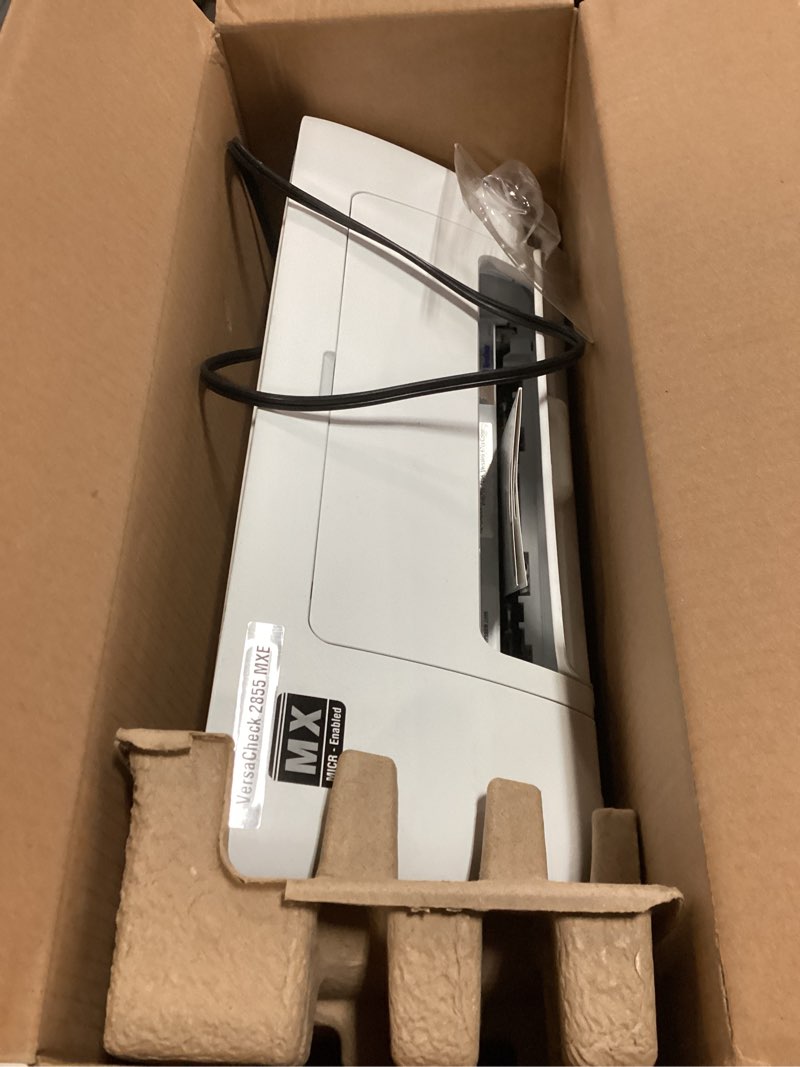 Condition photo showing As Is for versacheck 2855 mxe micr all-in-one color check printer and versacheck gold check printing software bundle