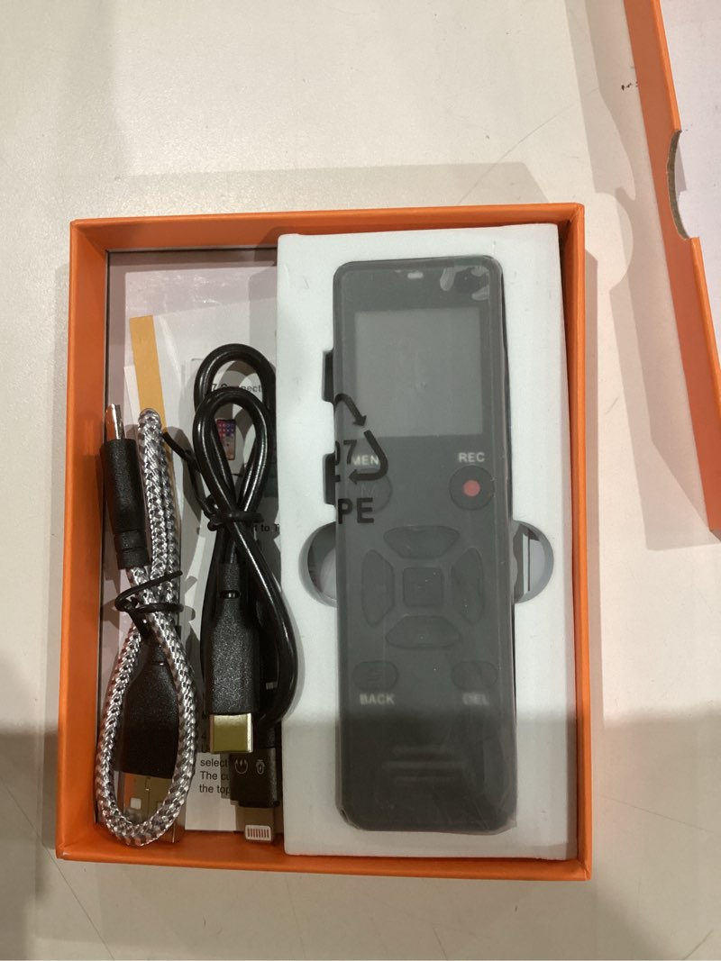 Condition photo showing Good Condition for ai digital voice recorder 128gb: ai transcribe & summarize voice activated recorder with playback | otg - portable tape recorder for meeting & lectures