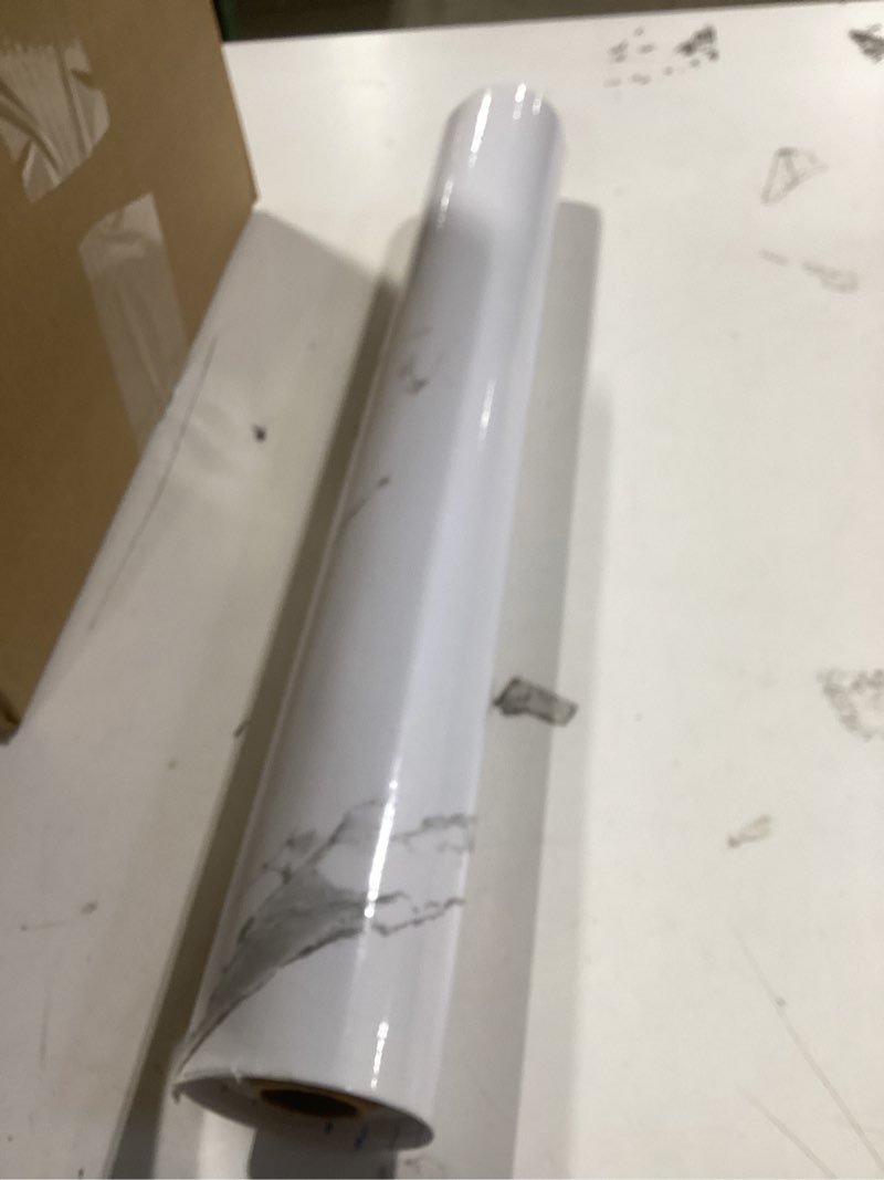 Condition photo showing As Is for practicalWs Glossy Marble Contact Paper Granite White/Grey Kitchen Countertop Cabinets Furniture Refurbishment Wall Paper Thick Removable Wallpaper Peel and Stick Wall Decor Vinyl Wrap 11.8"x78.7" 11.8" x 78.7" Gray/White