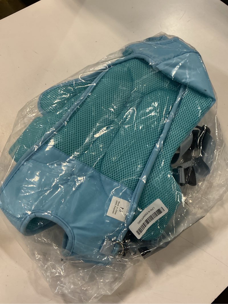 Condition photo showing Good Condition for yudodo front pet carrier backpack for small dogs, secure and breathable mesh, ergonomic support, adjustable for walking, hiking, or travel (blue m) medium (11-18lbs) blue