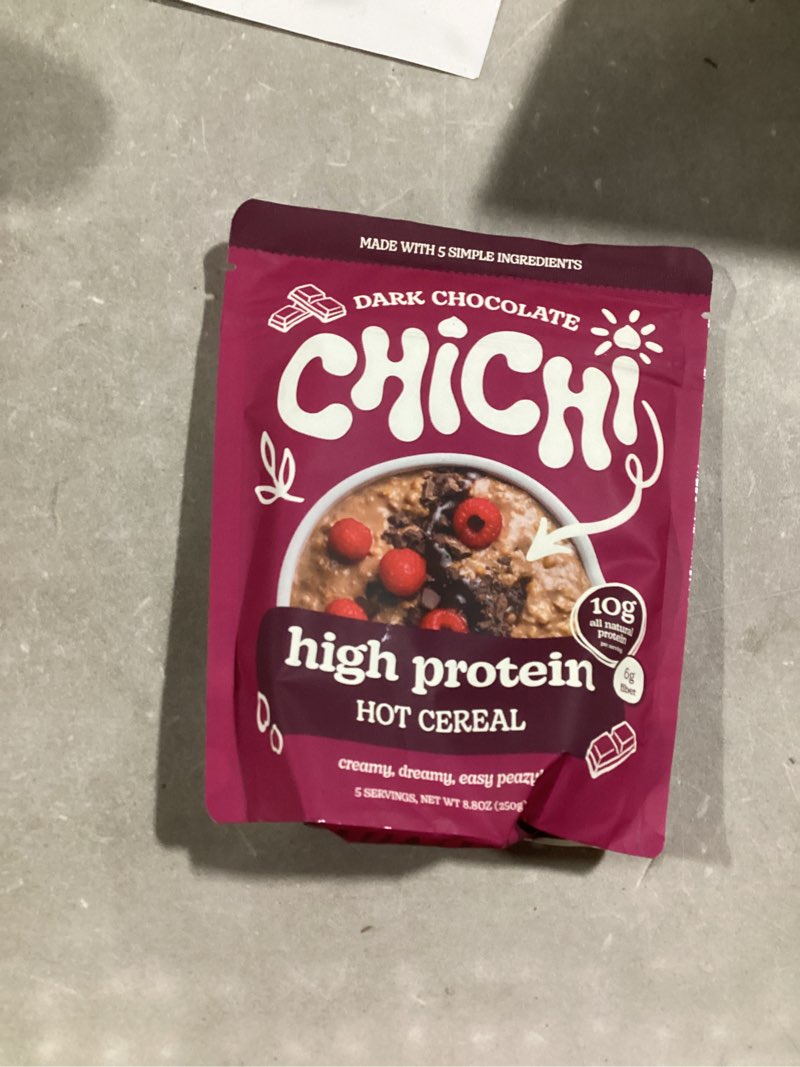 Condition photo showing Good Condition for Chichi protein hot cereal made with chickpeas variety pack 8.8 oz bags 