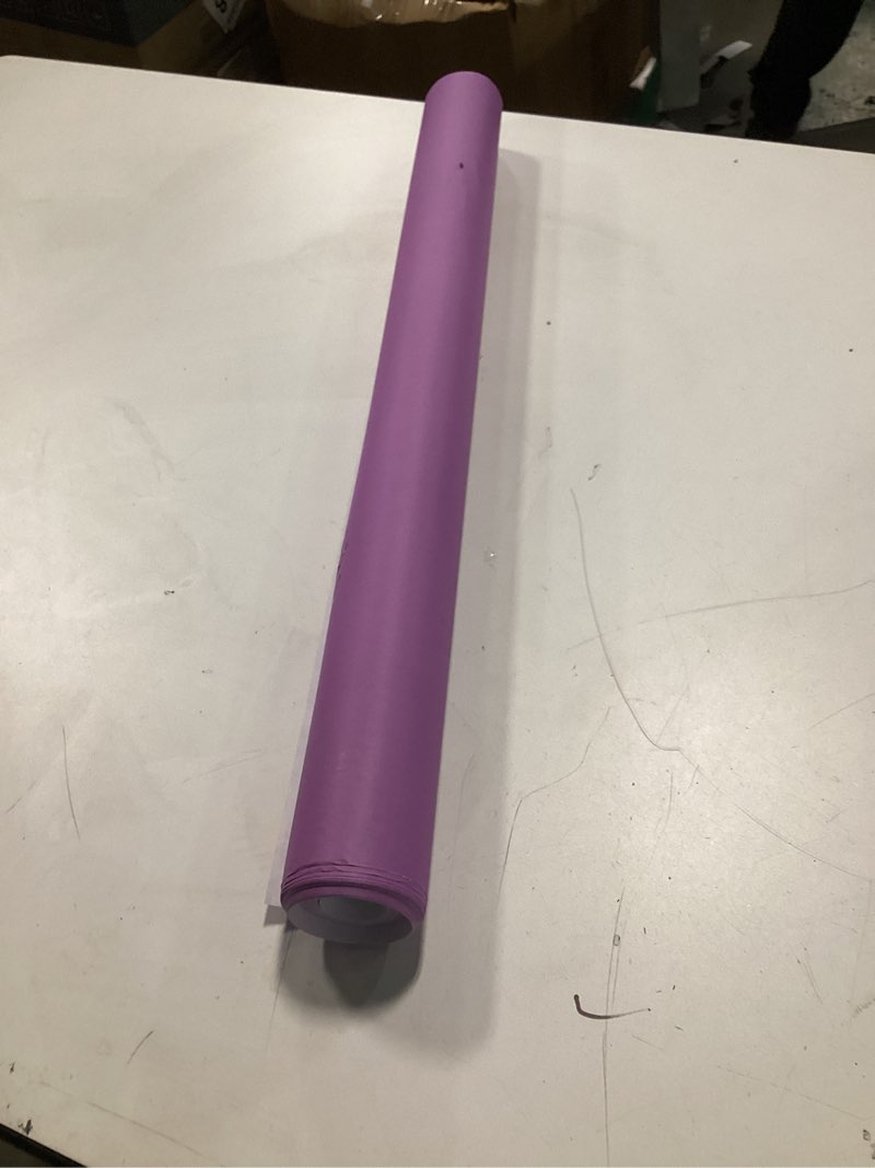 Condition photo showing As Is for Fadeless Bulletin Board Paper, Fade-Resistant Paper for Classroom Decor, 24” x 60’, Violet, 1 Roll