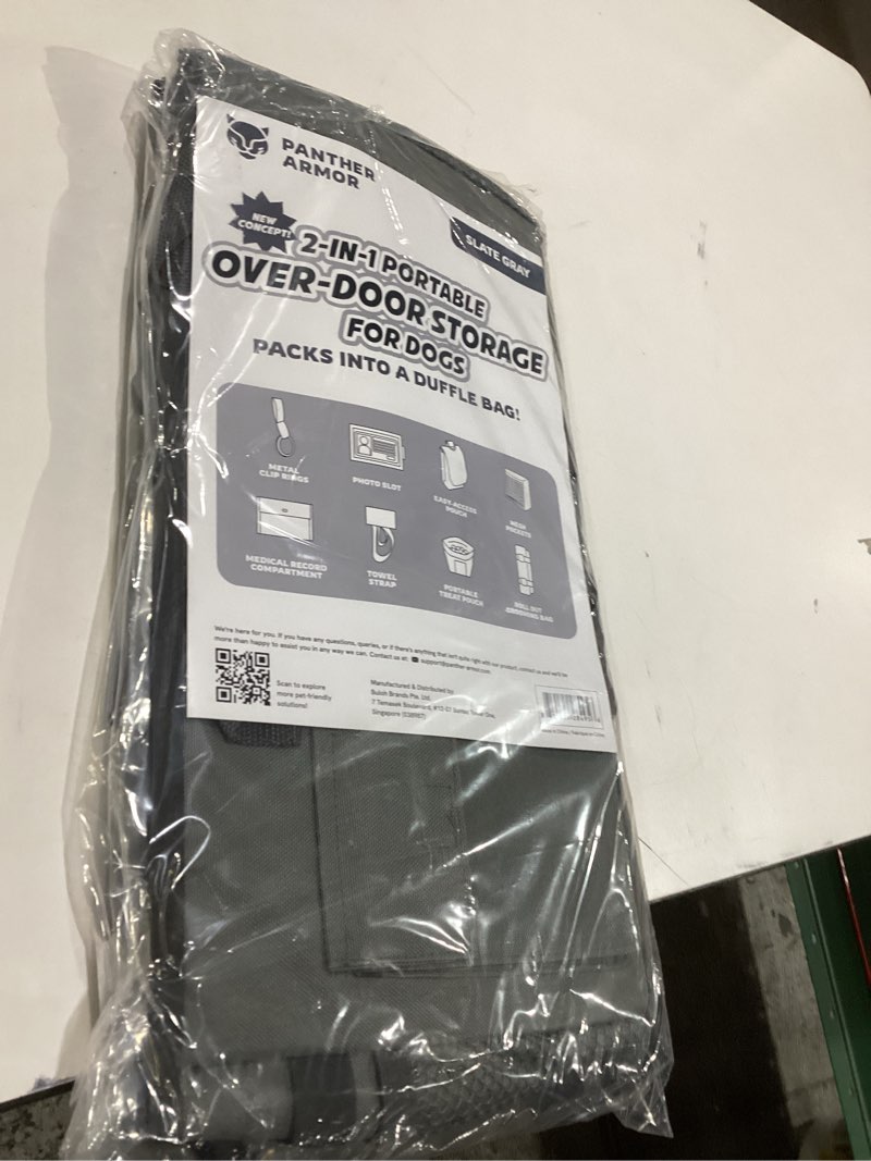 Panther Armor Dog Travel Bag- Hanging Dog Organizer & Pet Storage Tote Bag for Supplies, Waterproof 