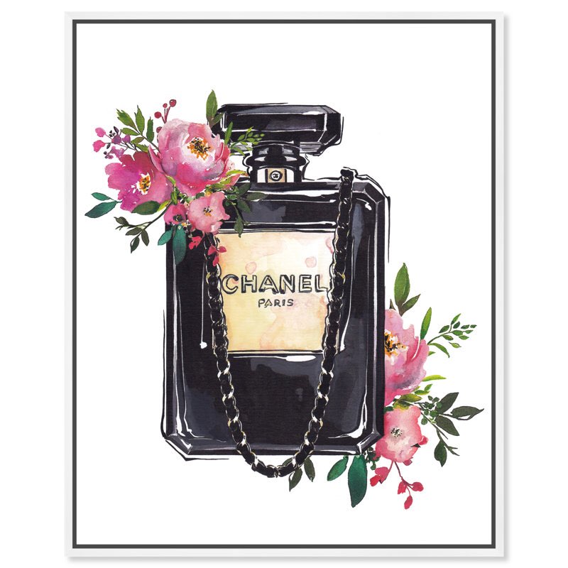  Fashion and Glam Parisienne Perfume House of Hampton Size: 46”X37”