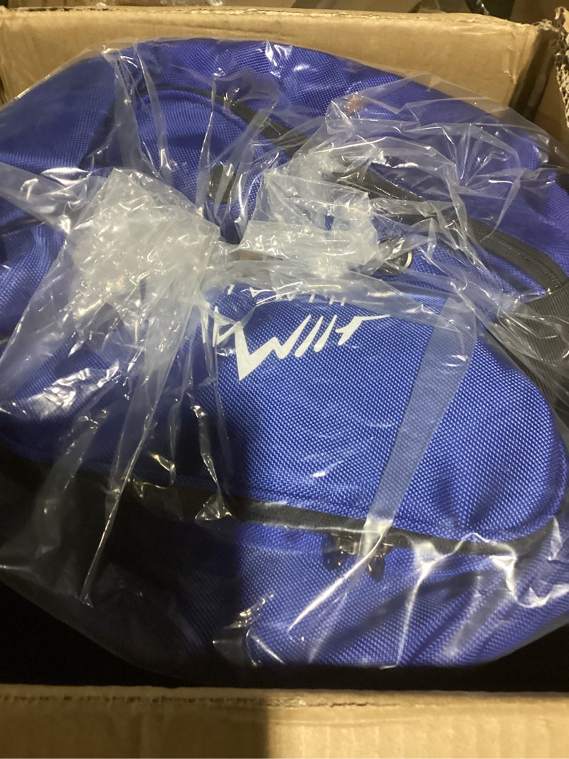 Condition photo showing New/Like New for Golf Travel Bag with Hard Case Top, 1680D Heavy Duty Oxford Golf Club Travel Bags for Airlines with Wheels Easy to Maneuver Blue