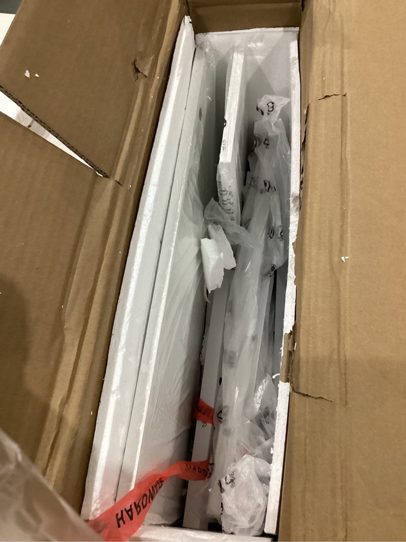 Condition photo showing Good Condition for white makeup vanity desk with mirror and lights, vanity set with chair, make up dresser table with drawers and power outlet for girls bedroom small space white 31" with mirror