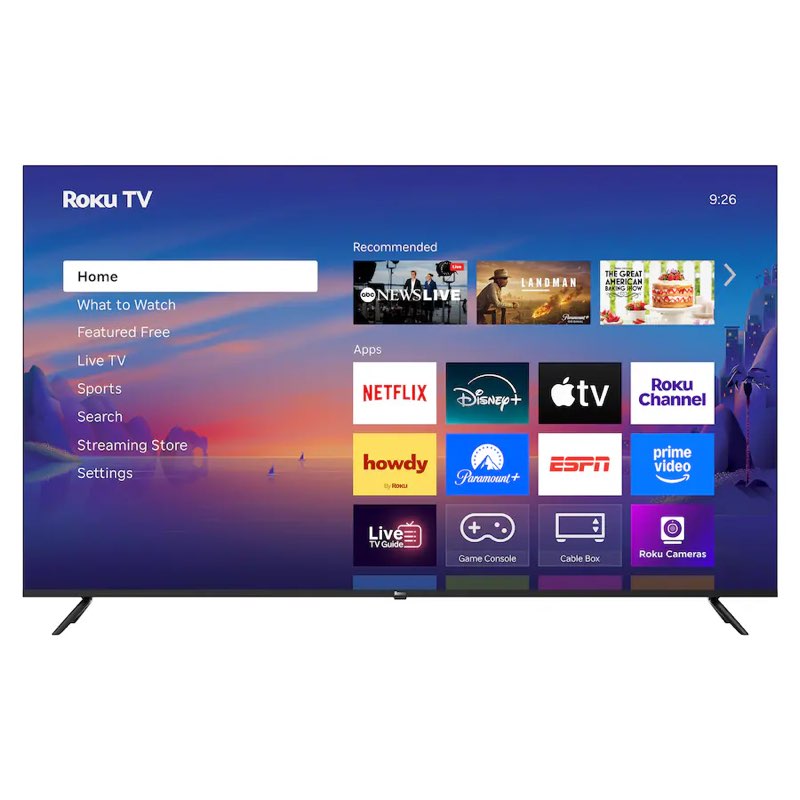 Condition photo showing As Is for Roku 75R4C5 75 inch Class Select Series 4K LED Smart TV Visit