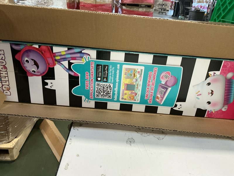 Condition photo showing New/Like New for Gabby’s Dollhouse  Purrfect Dollhouse with 15 Pieces including Toy Figures  Furniture  Accessories and Sounds  Kids Toys for Ages 3 and up