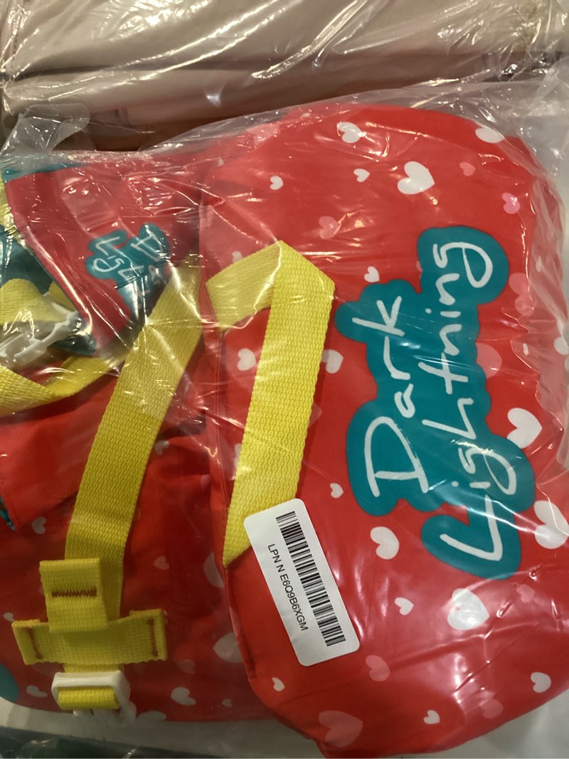 Condition photo showing New/Like New for dark lightning uscg approved infant life jacket 0-30 lbs, swim vest for baby/toddlers 1-3 year old 20-30 lbs,toddler floaties for pool swimming,boating,beach,puddle infant vest (0-30lbs) - love