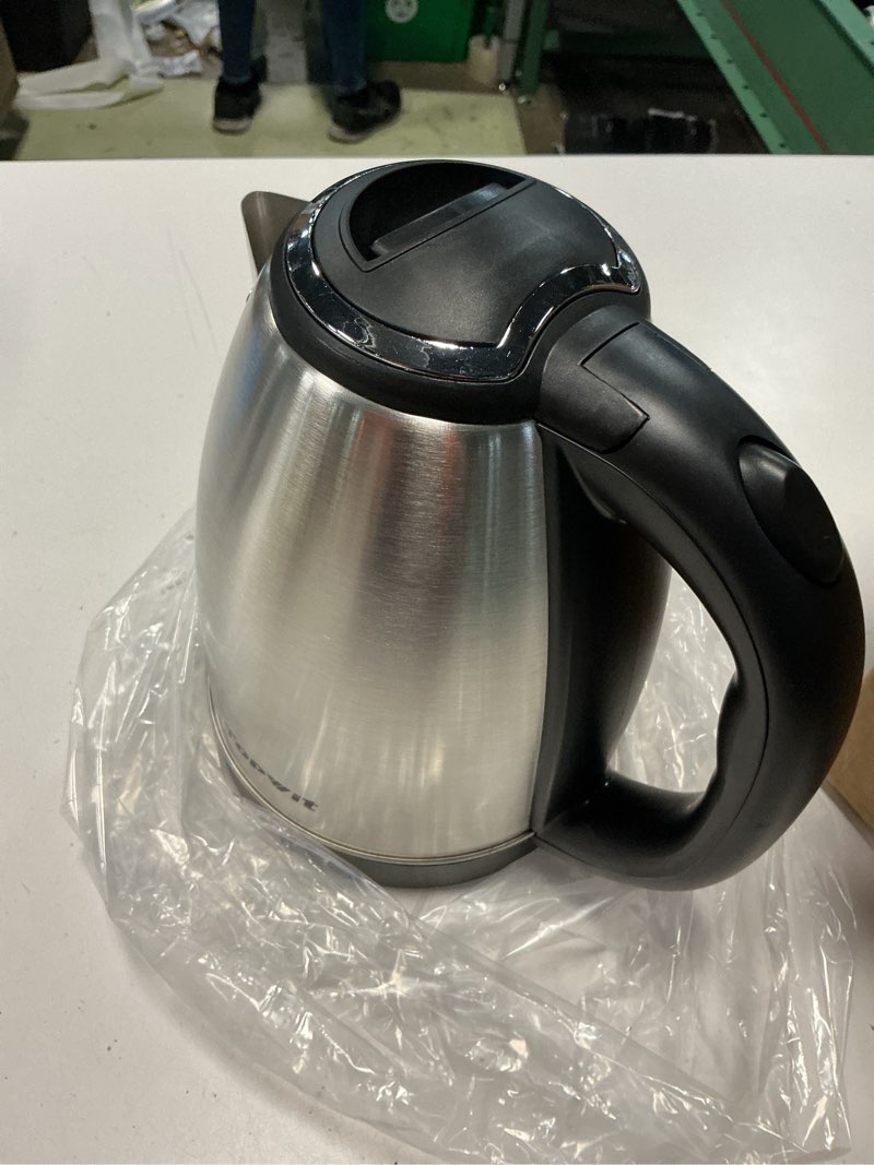 Condition photo showing Good Condition for topwit electric kettle, 2.0l hot water kettle electric, bpa-free stainless steel tea kettle, electric kettles for boiling water with fast boil, auto shut-off & boil dry protection, silver 2.1 quarts f(stainless steel-silver)