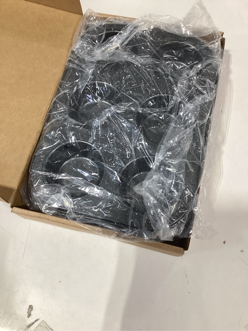 Condition photo showing Good Condition for Muffin Cupcake Pan, Muffin Tins Nonstick 6, Muffin Top Cookie Cheese Cake Pan for Baking, Toast Oven Baking Supplies Small Cake Pans Muffin Cups Non Stick 6 cup X 2