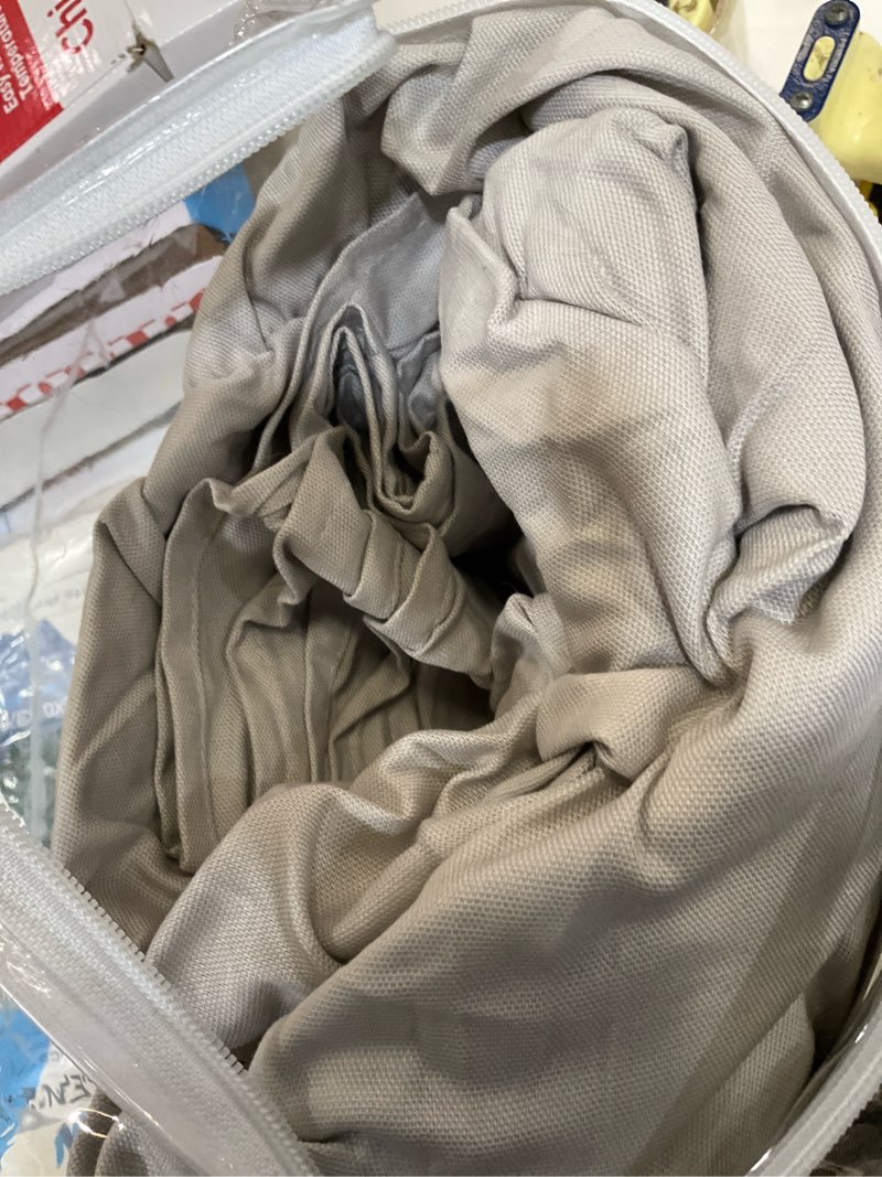 Condition photo showing Good Condition for SureFit Cotton Duck Armchair Box Cushion One Piece Slipcover, Chair Cover, Relaxed Woven Fit, 100% Cotton, Machine Washable, Gray