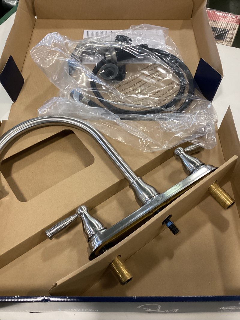 project source brice 2-handle kitchen faucet 