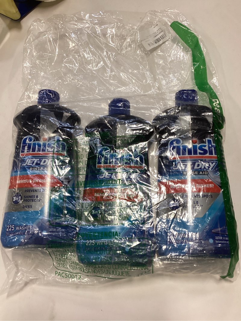Condition photo showing New/Like New for Finish Jet Dry Dishwasher Rinse Aid 23oz ( Pack of 3)