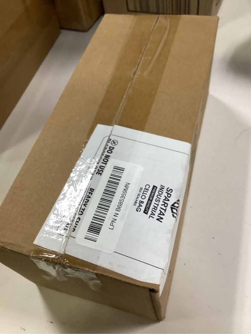 Condition photo showing New/Like New for Spartan Industrial - 4" X 8" (1000 Count) Crystal Clear Resealable Cello Poly Bags for Jewelry, Treats, Party Favors - Self Seal