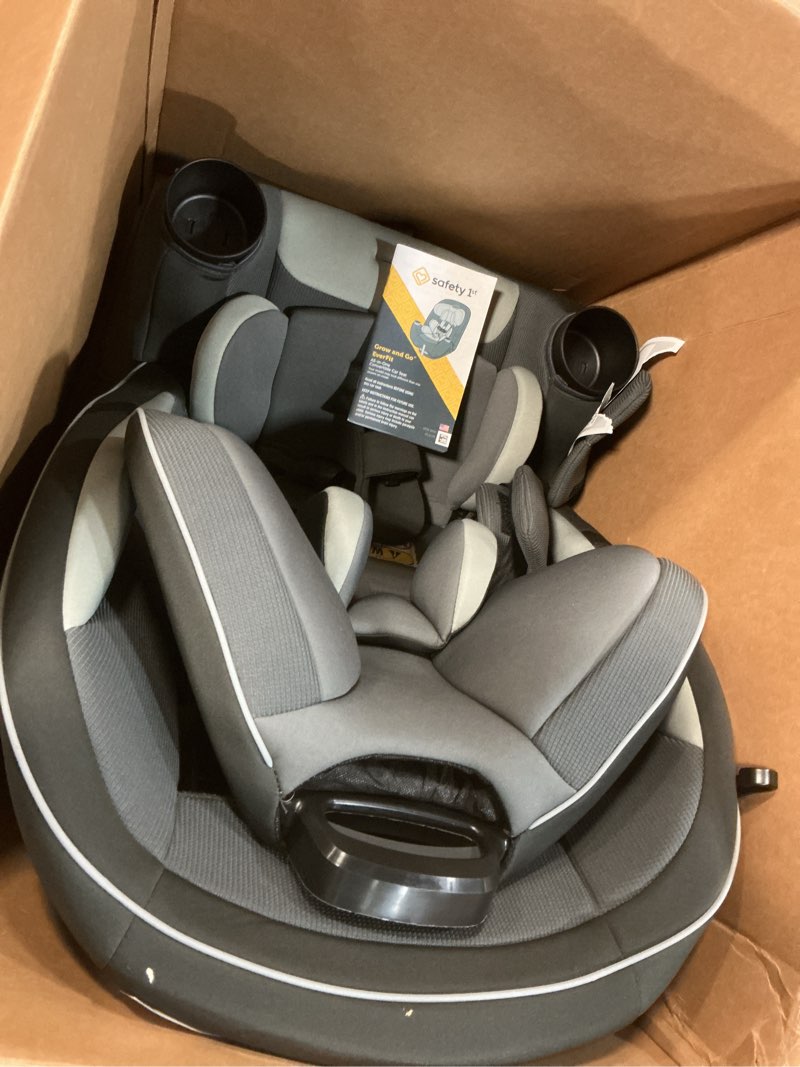 Condition photo showing Good Condition for safety 1st grow and go all-in-one slim convertible car seat, rear facing, 5-40 lbs, forward facing (30–65 lbs), high back booster seat 40-100 pounds, iron frost iron frost original