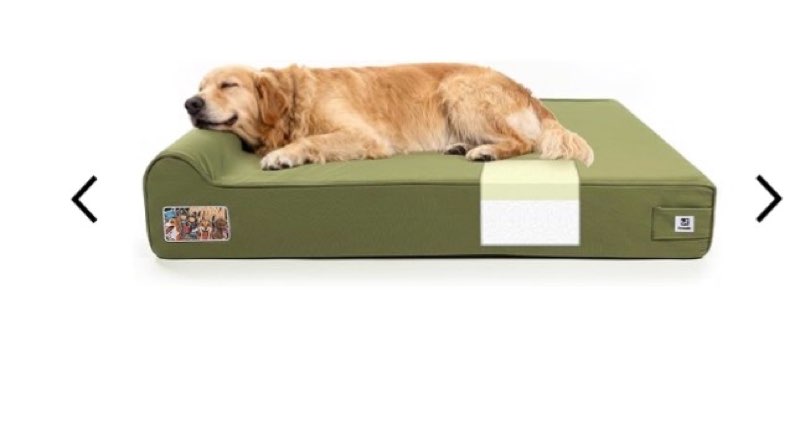 Laifug Foldable Waterproof Dog Bed for Large Dogs - Outdoor Orthopedic Dog Bed with Washable Removab