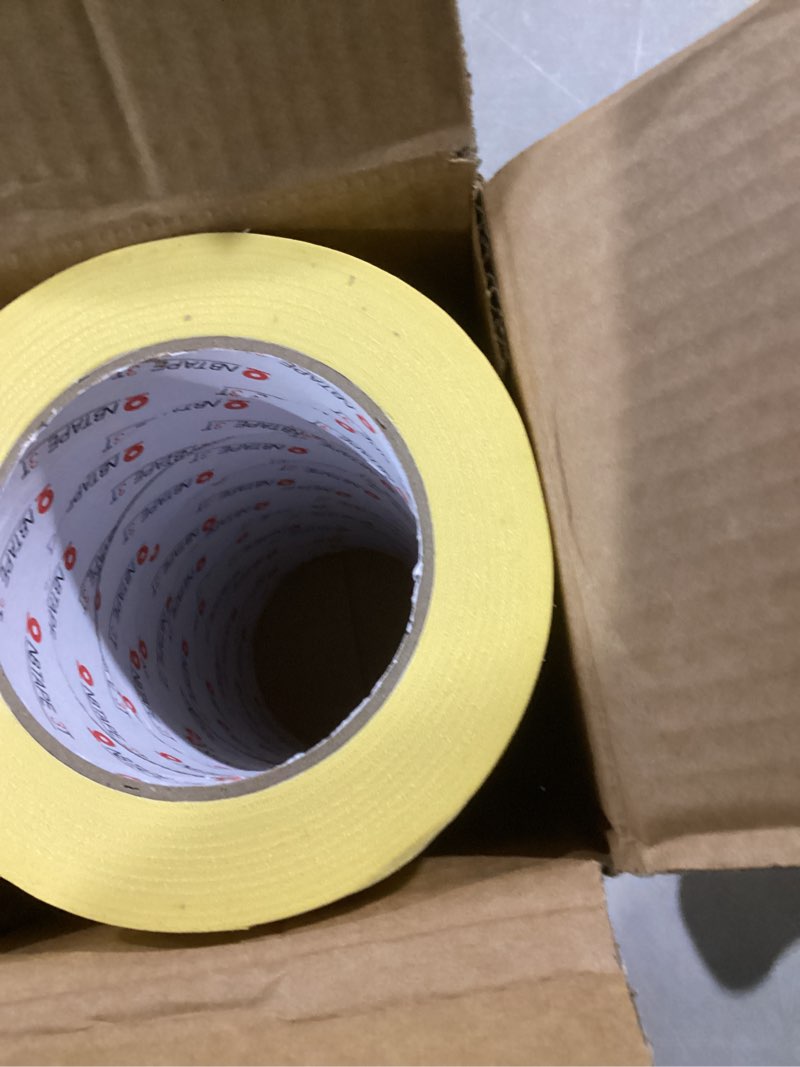 Condition photo showing Good Condition for Painters Tape 8 Rolls, (1 Inch × 55 Yards) Yellow Masking Tape, Heat-Resistant, General Purpose, Painter’s Tape for Wall, Painting, DIY, Spray Paint, Crafts, Labeling and Artistic Creation