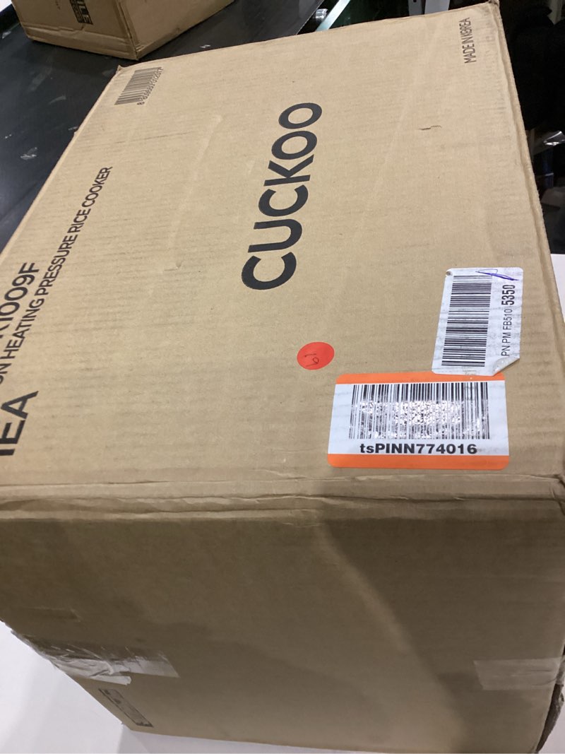 Condition photo showing Good Condition for CUCKOO Twin Pressure Rice Cooker 10-Cup Uncooked / 20-Cup Cooked with Induction Heating Technology, 20 Menu Modes with Voice Guide, Large Rice Maker Multi-Cooker & Pressure Cooker (CRP-LHTR1009FW) 10 Cup