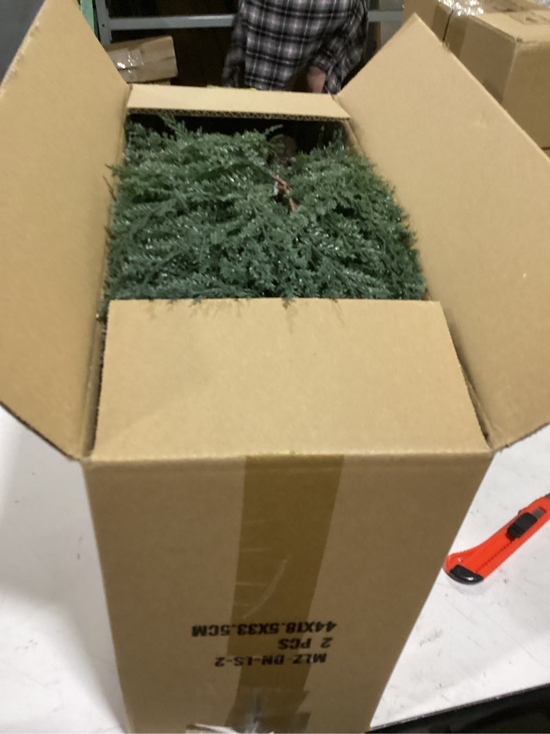 Condition photo showing New/Like New for fajunzh artificial topiary bushes for outdoors with spike, boxwood ball fake shrubs uv resistant faux plants for indoor outdoor fall thanksgiving halloween decor (cedar topiary ball trees)