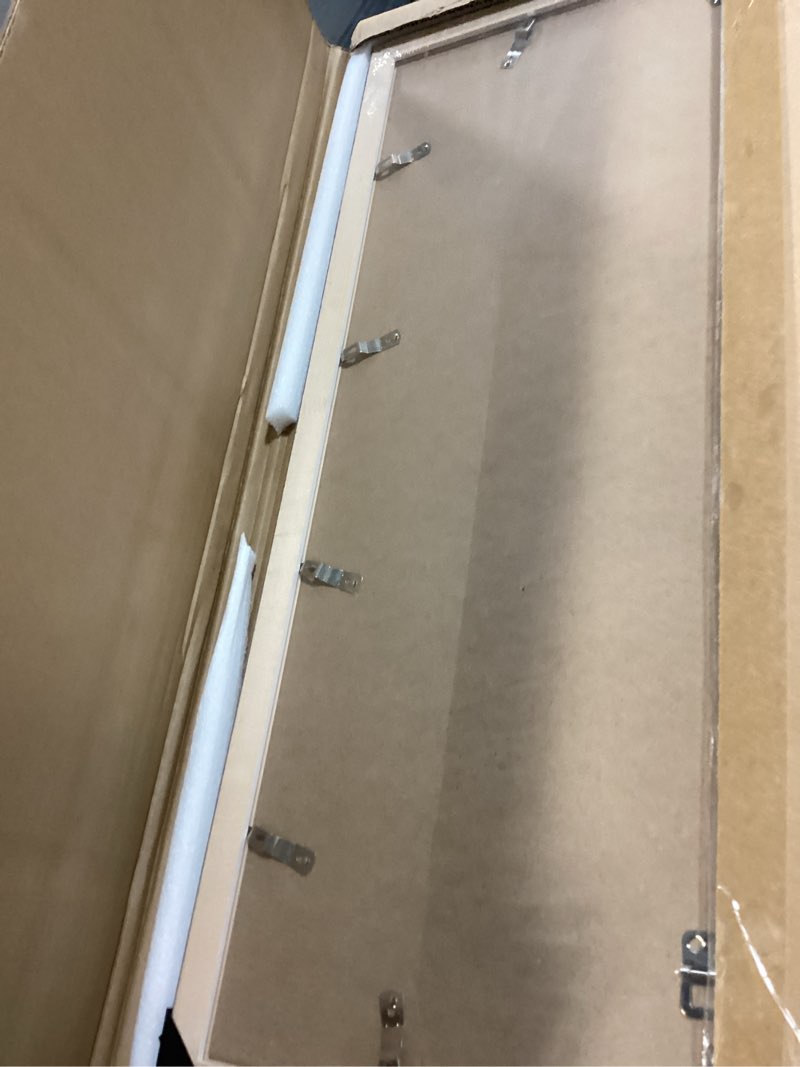 Condition photo showing Good Condition for 5x8 Wood Frame White, Natural Woodgrain 8x5in Picture Frame, Rustic Wooden 5 x 8inch Gallery Photo Poster Frame with HD Plexiglass, Horizontal Vertical Wall Mounting Tabletop Display 1Pcs White 5x8