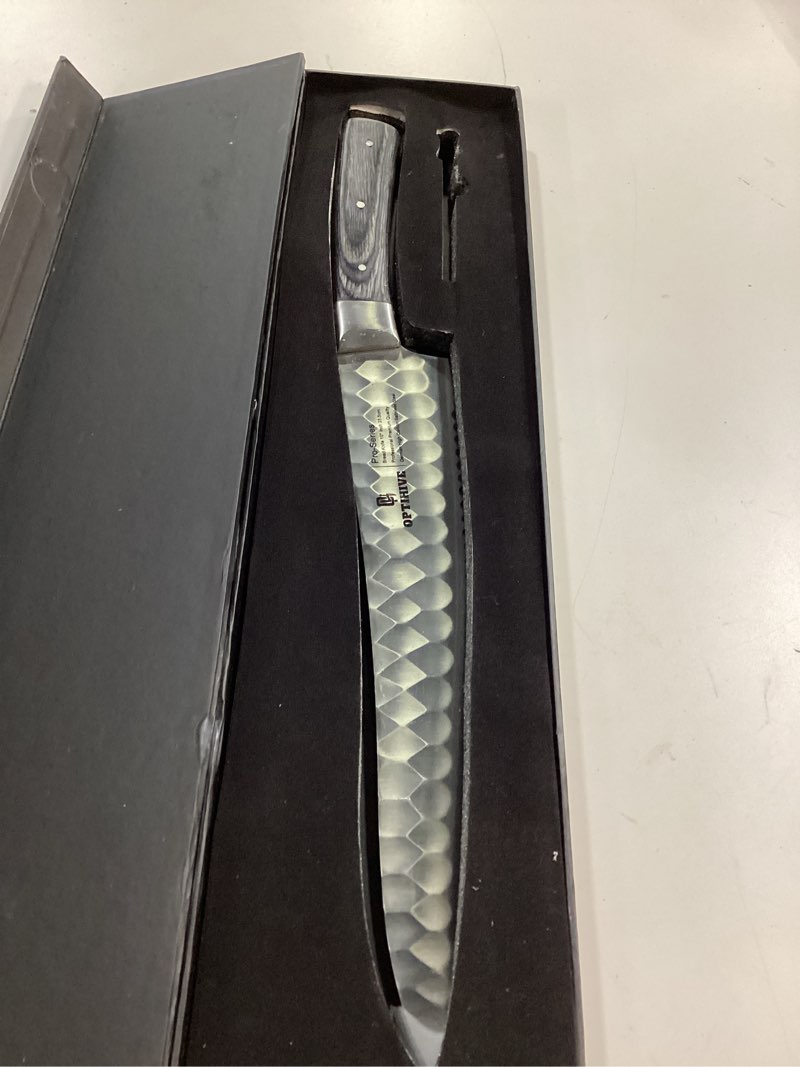 Condition photo showing Good Condition for OPTIHIVE 10 Inch Bread Knife, Multifunction Serrated Bread Knife for Homemade Bread, Forged German H