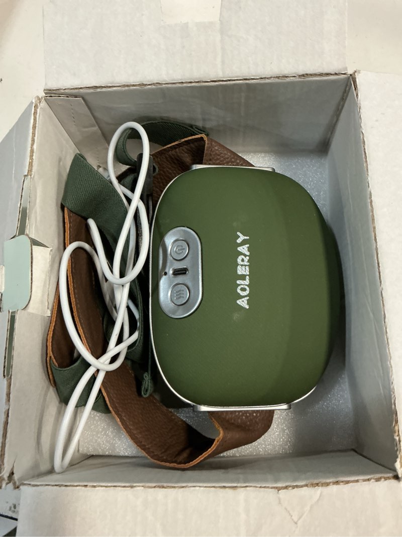 Condition photo showing As Is for neck and shoulder massager with heat, wireless 4d shiatsu neck massager, portable shoulder massager simulates a real hand massage to relieve muscle tension and stress, ideal gift for women & men