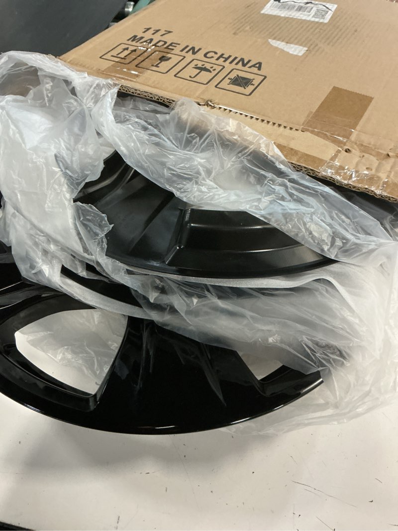 Condition photo showing Good Condition for Set of 4 17 inch ABS Wheel Skins for 2019-2025 Toyota RAV4, Wheel Covers Compatible with 19-25 Toyota Rav4 - Gloss Black, Snap-on Wheel Skin Replacement Set
