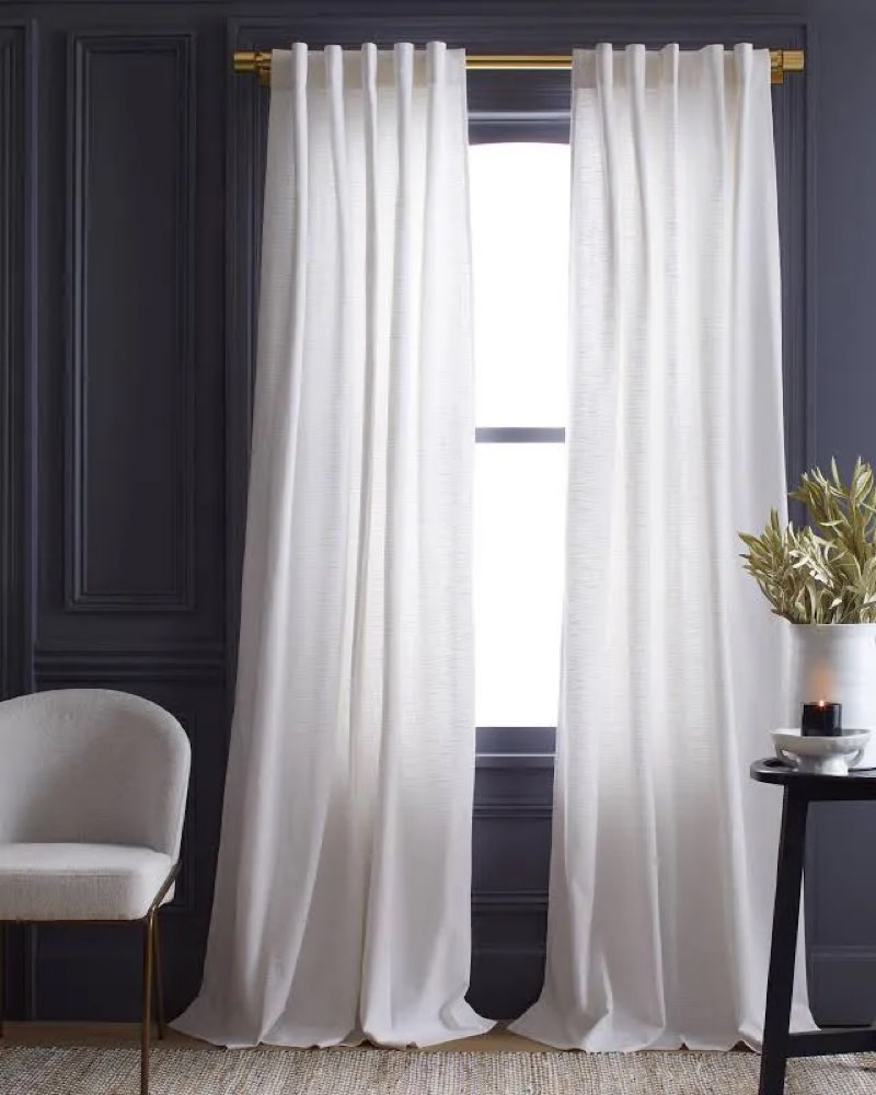 quince Cotton Slub Curtain