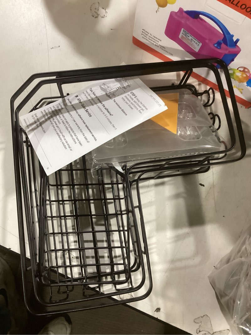 Condition photo showing Good Condition for YASONIC Shower Caddy Corner, 3-Pack Adhesive Rustproof Stainless Steel Shower Shelves with Soap Holder, No Drilling Shower Organizer Corner for Dorm, Renters Bathroom, Black 3Pack Black