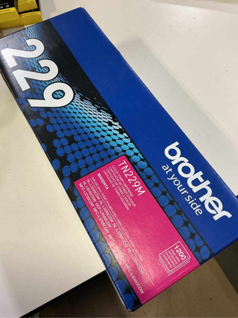 Condition photo showing New/Like New for brother - tn229m standard-yield toner cartridge - magenta