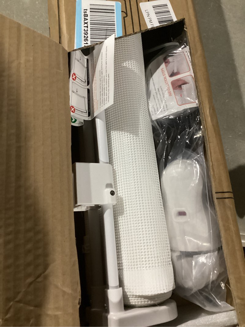 Condition photo showing Good Condition for 160" Retractable Baby Gates, 42" Extra Tall Upgraded Child Safety Gate with Reinforced Strip Design, Prevent from Crawling Underneath, Extra Wide Dog Gate Baby Gates for Stairs Doorways Indoor Outdoor White 42" Tall x 160" Wide
