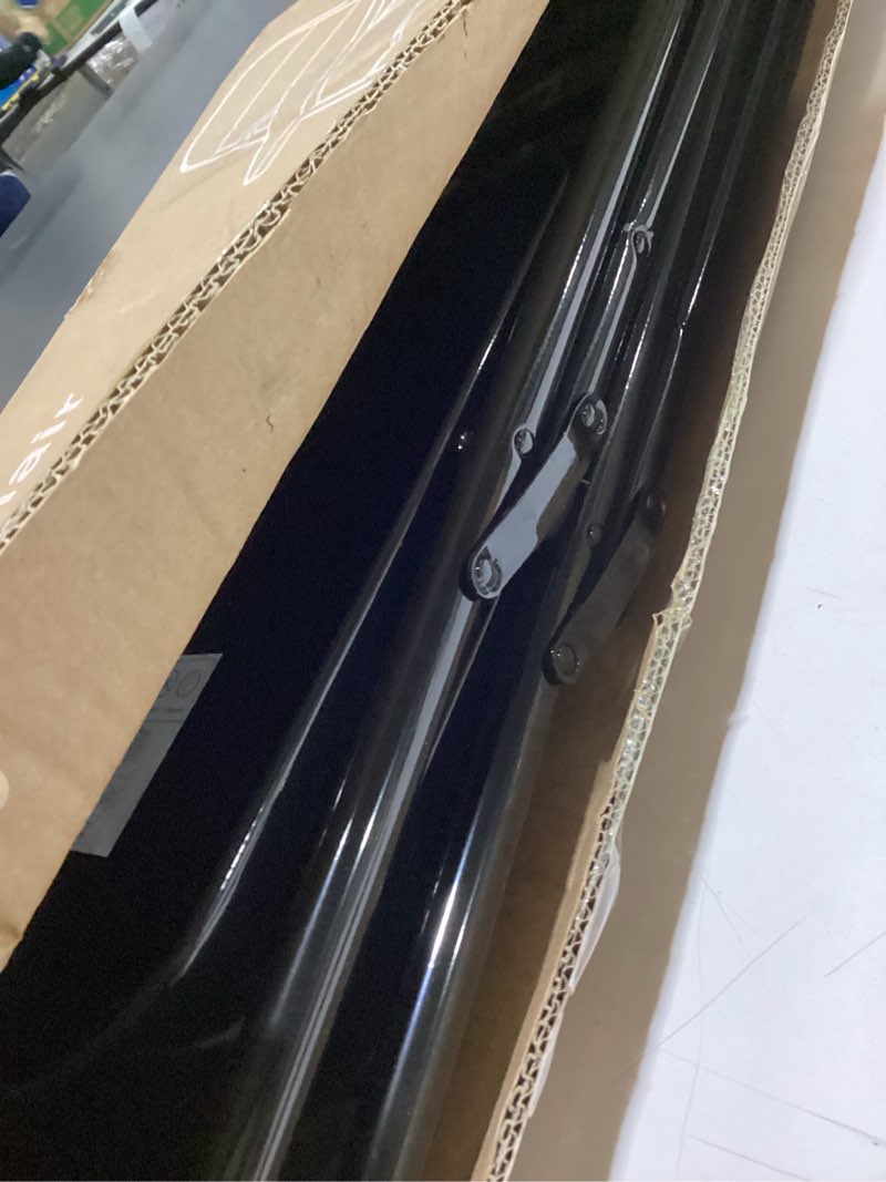 Condition photo showing As Is for DUMOS 4 Pack Leather Padded Folding Chair, Indoor Outdoor Portable Stackable Commercial Seat with Steel Frame, Capacity for Home, Office, Party, Comfy, Black Black 4 Pack