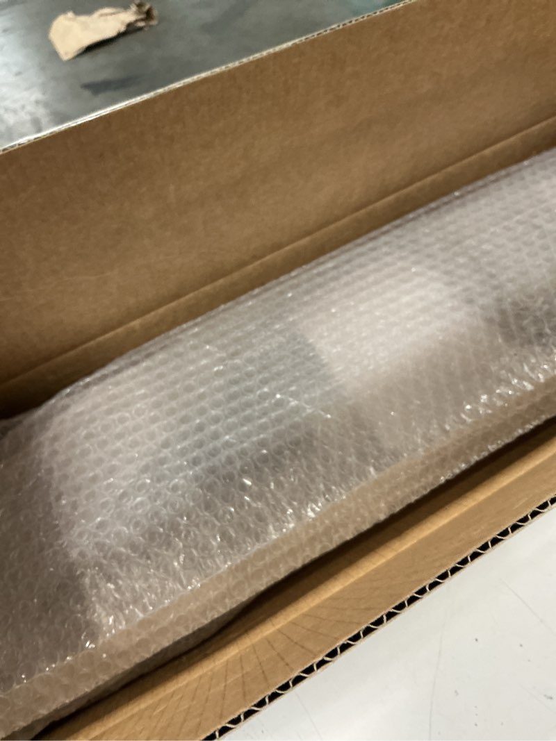 Condition photo showing Good Condition for Metal Telescopic gate, 35.4 inches Wide and 31 inches high, is a Safe pet gate Suitable for Front Doors, RVs, doorways, etc., and is Easy to Install.