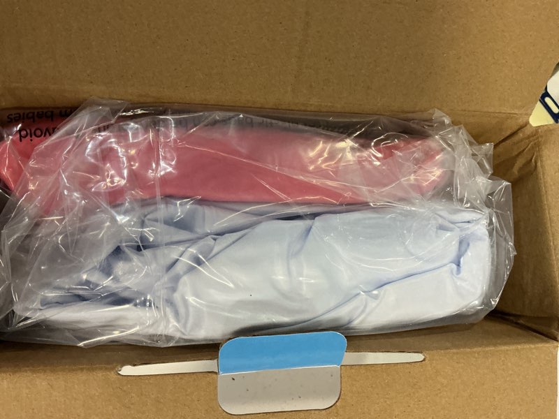 Condition photo showing New/Like New for jasonwell 2 pack unicorn flamingo pool floaties - inflatables rafts for swimming, lake, beach - floaty swim rings for adults, kids unicorn & flamingo