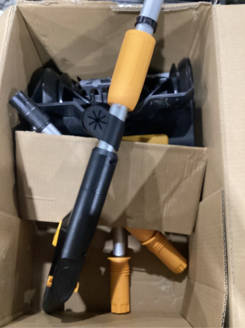 Condition photo showing As Is for As is Cordless Snow Shovel Compatible with DeWalt 20V MAX Battery (Tool Only), 11\" Lightweight Electric Snow Blower with 20FT Max Throw & Adjustable Handle, Snow Thrower for Driveway, Deck, Patio & Steps Black+Yellow