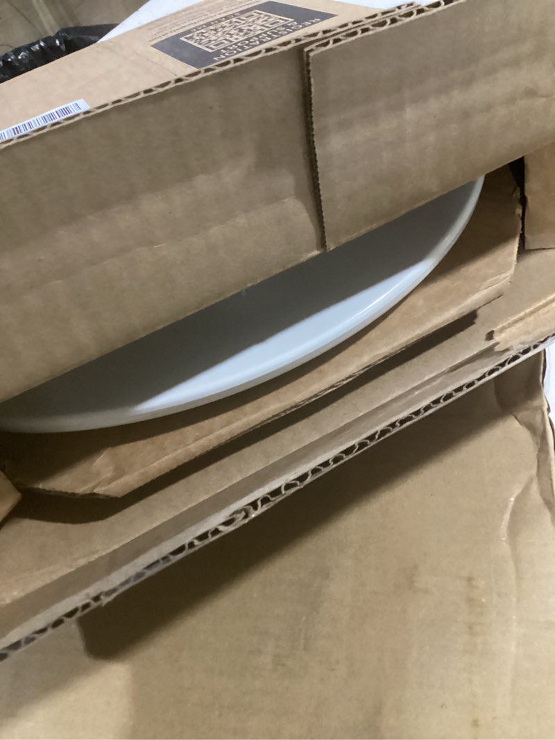 Condition photo showing Good Condition for mayfair cassel slow close toilet seat, easy clean, non slip premium wood seat, easy install, made in usa, round, white round 1 - toilet seat