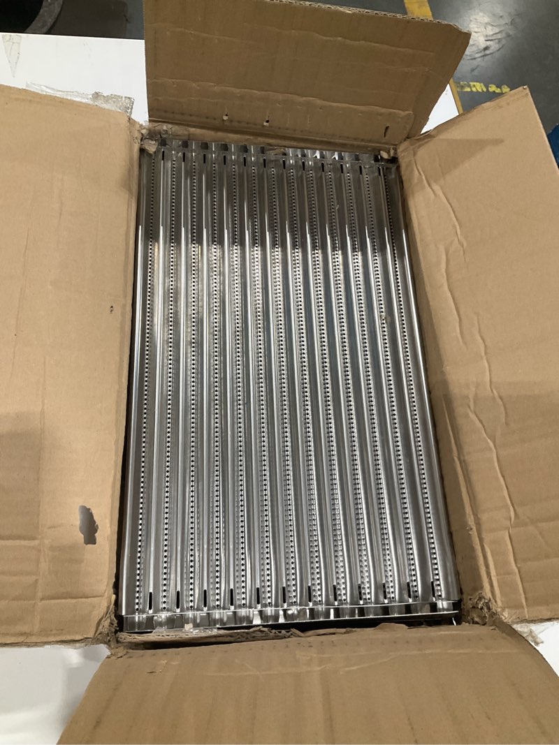 Condition photo showing Good Condition for cast iron grill grates and stainless steel emitter plates for charbroil commercial infrared 4 burner 463242715, 463242716, 463276016, 466242715, 466242815, 463257520 gas grills emitter plates & grill grates