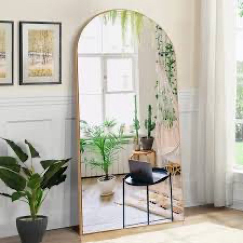 Large Arch Full Length Mirror with 3 Mounting Method