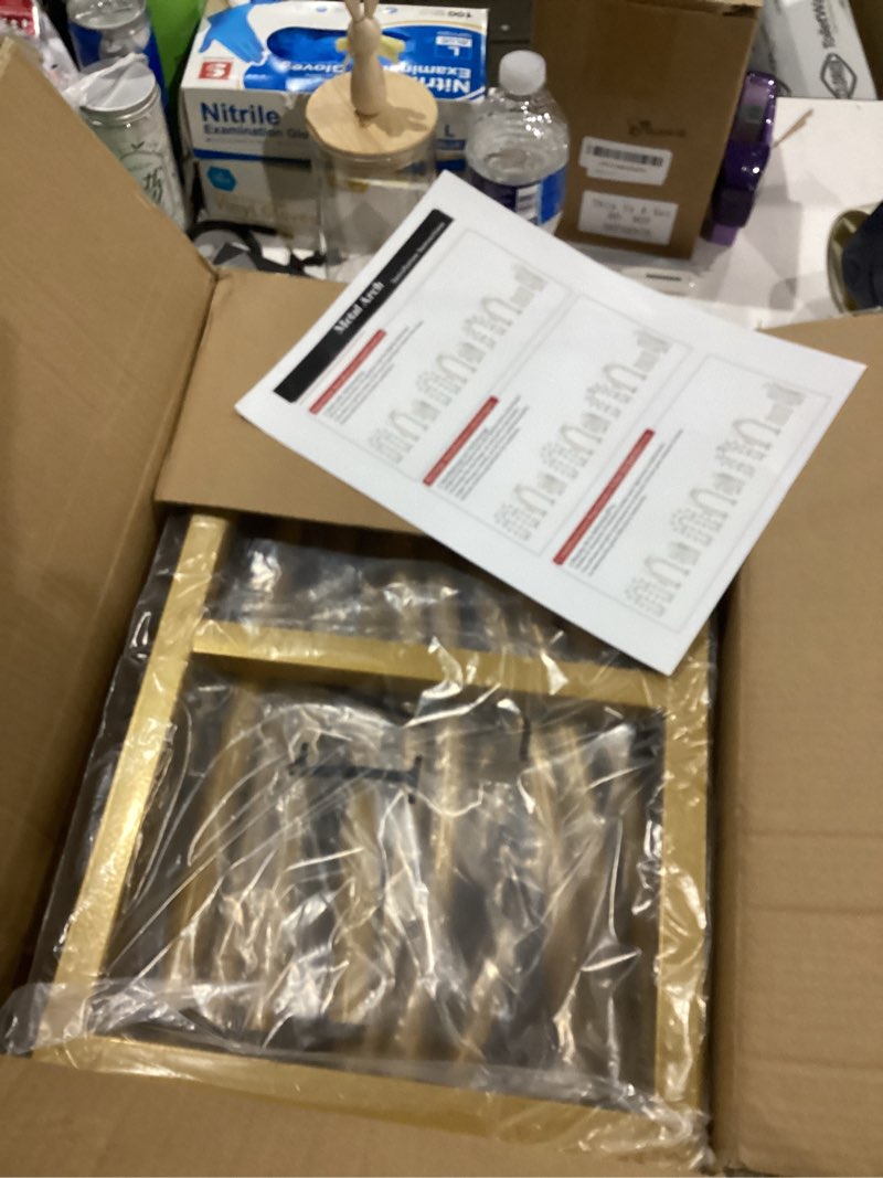 Condition photo showing Good Condition for Open Arch Backdrop Stand,Double Arch Frame U Shaped Wedding Arches for Wedding Ceremony Birthday Party Bridal Baby Shower Photo Booth Garden Floral Balloon Arch Decoration 7.2x4.4FT(H×W) Gold