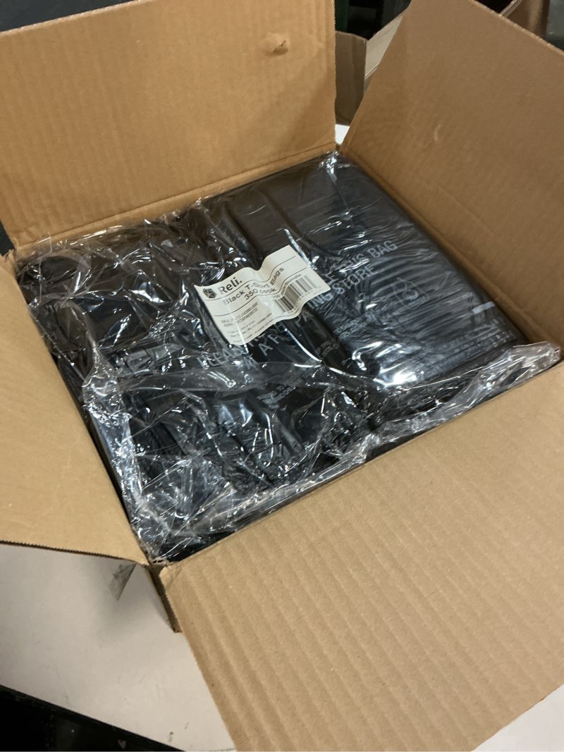 Condition photo showing New/Like New for (Color Black)Small Economy \\\"Thank You\\\" T-Shirt Bags - 1/12 BBL - 7\\\"X3.5\\\"X13\\\" - 1000 Bags Bulk - 13 Mic - White - For Retail, Groceries, Merchandise, Convenience Store, Supermarket, Restaurant