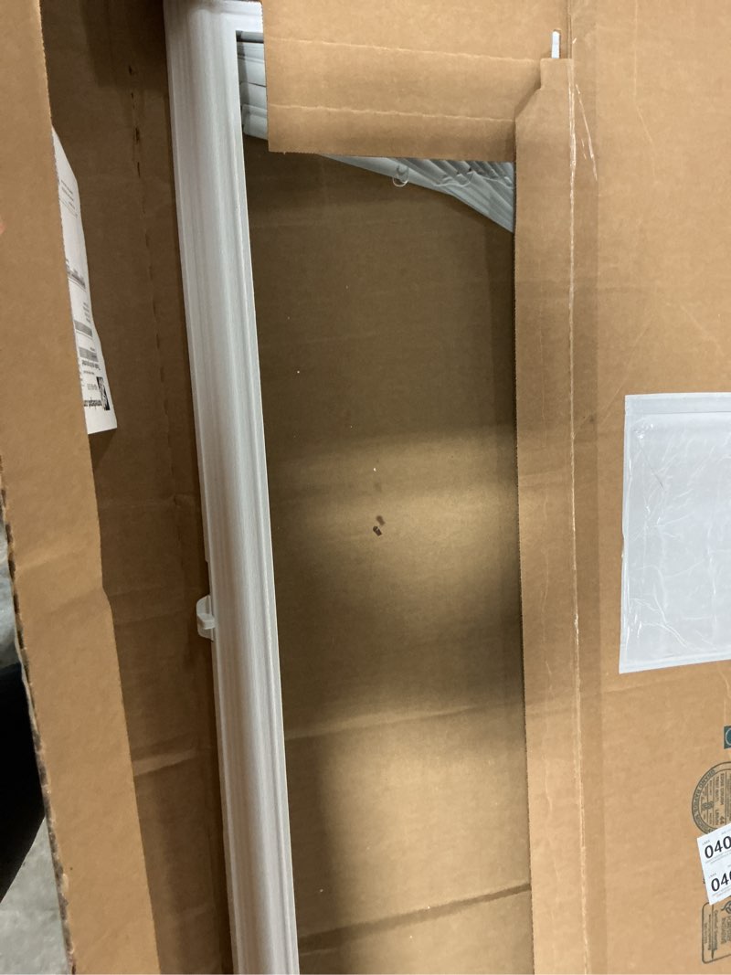 Condition photo showing Good Condition for white cordless add-on blinds for raised frame doorglass 23-3/4 in