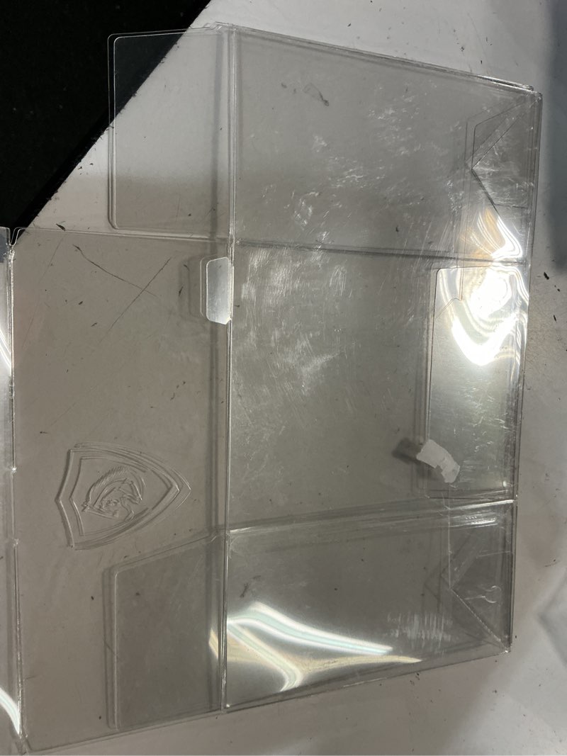 Condition photo showing Good Condition for protecting cases compatible with everything pokemon (zacian & zamazenta, pokemon go center etb & crown zenith)