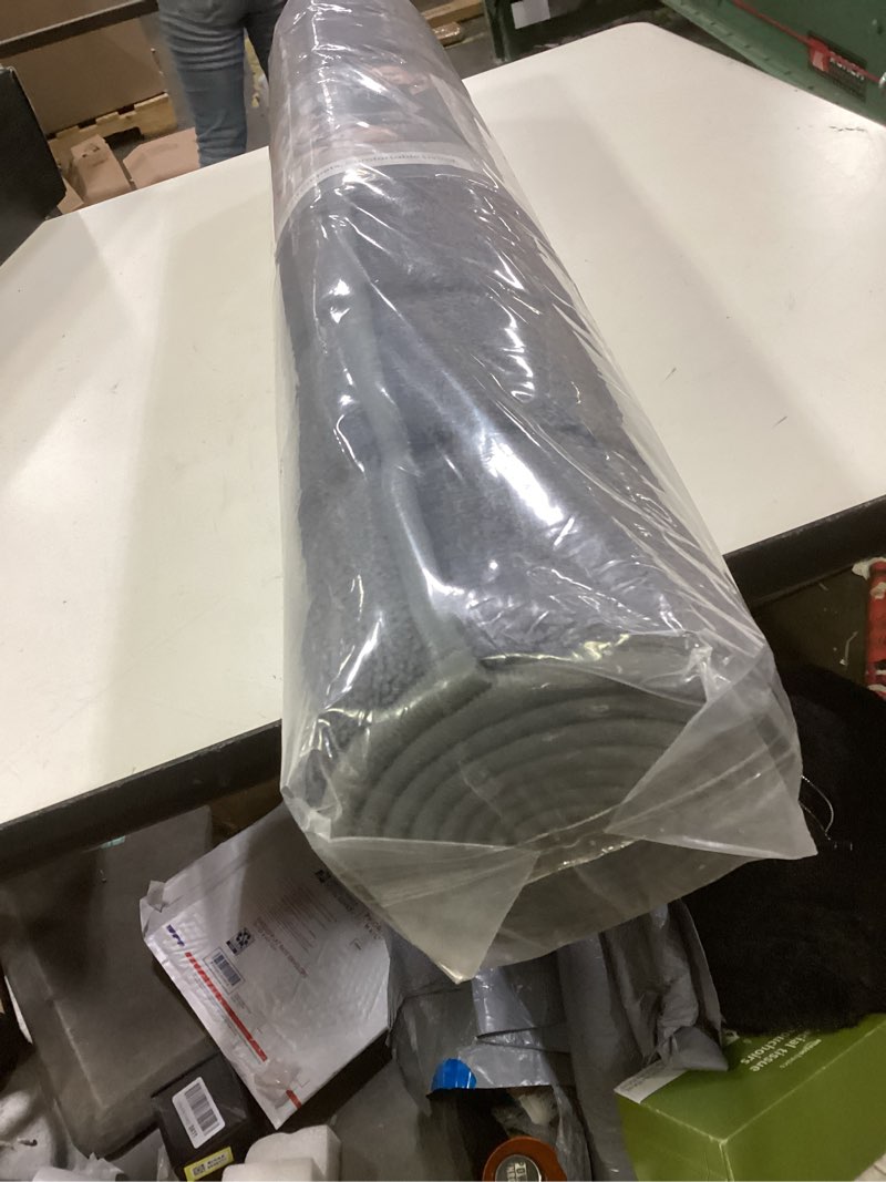 Condition photo showing New/Like New for PURRUGS Machine Washable Kitchen Runner Rug 32" x 70", Non-Slip/Skid Hallway Runner Rug, Super Absorbent Soft Area Rug for Kitchen, Hallway & Laundry, Rolled Packaging, Charcoal 32" x 70" Charcoal