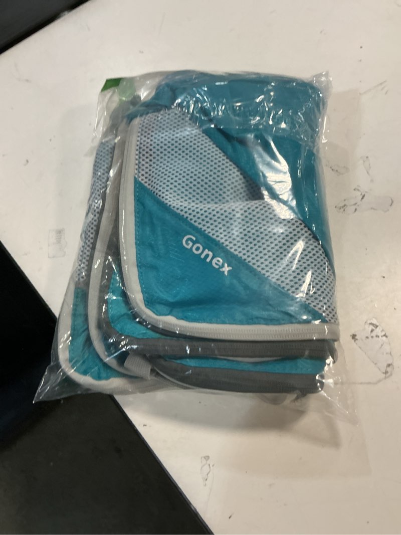 Condition photo showing Good Condition for Gonex Compression Packing Cubes Mesh Organizers L+M+S+XS+Slim+Laundry Bag Blue