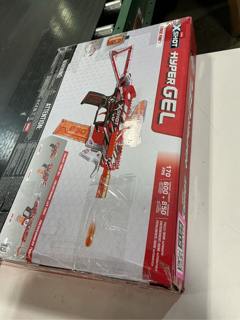 Condition photo showing Good Condition for XSHOT Hyper Gel Trace Fire Blaster, Semi and Fully Automatic Gel Blaster & 10,000 Gellets, 600 Capacity Hopper & 850 Capacity Mag, Ages 14 & Up by ZURU