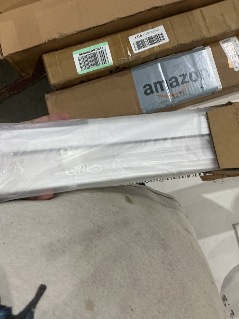 Condition photo showing Good Condition for levolor basics cordless light filtering faux wood blinds, easy to install 2” blinds for windows, timeless look, fits up to 23” width and 64” length, home solution for any space or room 23"w x 64"h white 1