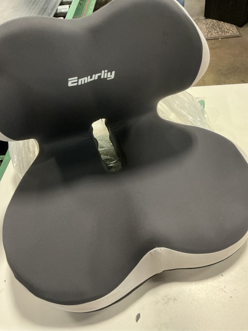 Condition photo showing Good Condition for memory foma car seat cushion reducing sciatica pressure, truck driver long sitting hemorrhoid pillow, thick ergonomic non slip wheelchair cushions, comfort office home chair back cushion