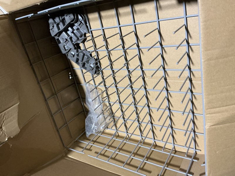 Condition photo showing As Is for W10728159 Dishwasher Lower Rack with Wheels, Fit for Kitchenaid Dishwasher Rack, W10525646 W10780925 Dishwasher Rack Lower Intended for Maytag Dishwasher Parts Deep 22in Wide 20.8in